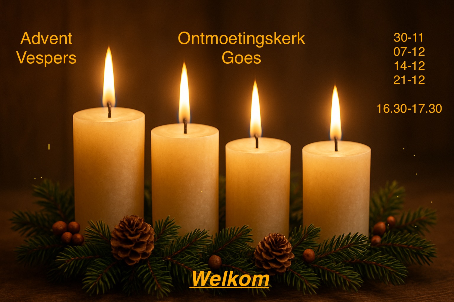 Advent | Vespers Ontmoetingskerk Goes